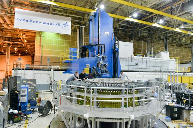 NASA image: Welding Orion's Exploration Mission-2 Crew Module