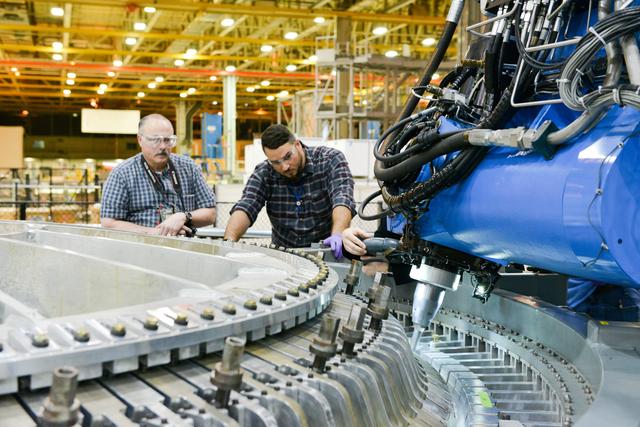 NASA image: Welding Orion's Exploration Mission-2 Crew Module