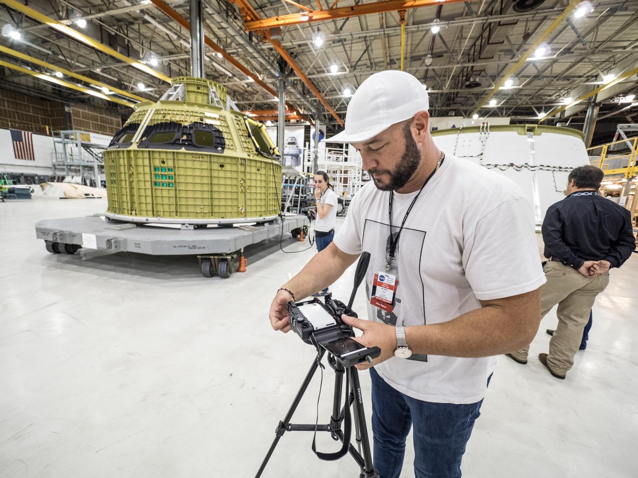 The NASA Photo Social at NASA’s Michoud Assembly Facility (MAF) in New Orleans, Louisiana, gathered social media-savvy photographers together on Aug. 16, 2018 to snap and share photos of the facility where NASA is building components for its deep space rocket, the Space Launch System, and crew vehicle, the Orion spacecraft. NASA Michoud is a world-class facility that is unique because it is one of the largest production buildings in the nation with a rich history of manufacturing excellence.