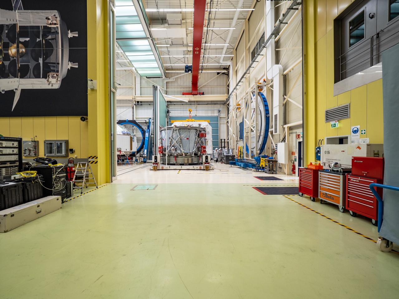 Technicians at the Airbus facility in Bremen, Germany prepare the European Service Module for shipment to Kennedy Space Center on Nov. 1, 2018. The service module will depart Germany on November 5, 2018 and will arrive in the U.S. on November 6...For the first time, NASA will use a European-built system as a critical element to power an American spacecraft, extending the international cooperation of the International Space Station into deep space. The European Service Module is a unique collaboration across space agencies and industry including ESA’s prime contractor, Airbus, and 10 European countries. The completion of service module work in Europe and shipment to Kennedy signifies a major milestone toward NASA’s human deep space exploration missions to the Moon and beyond.