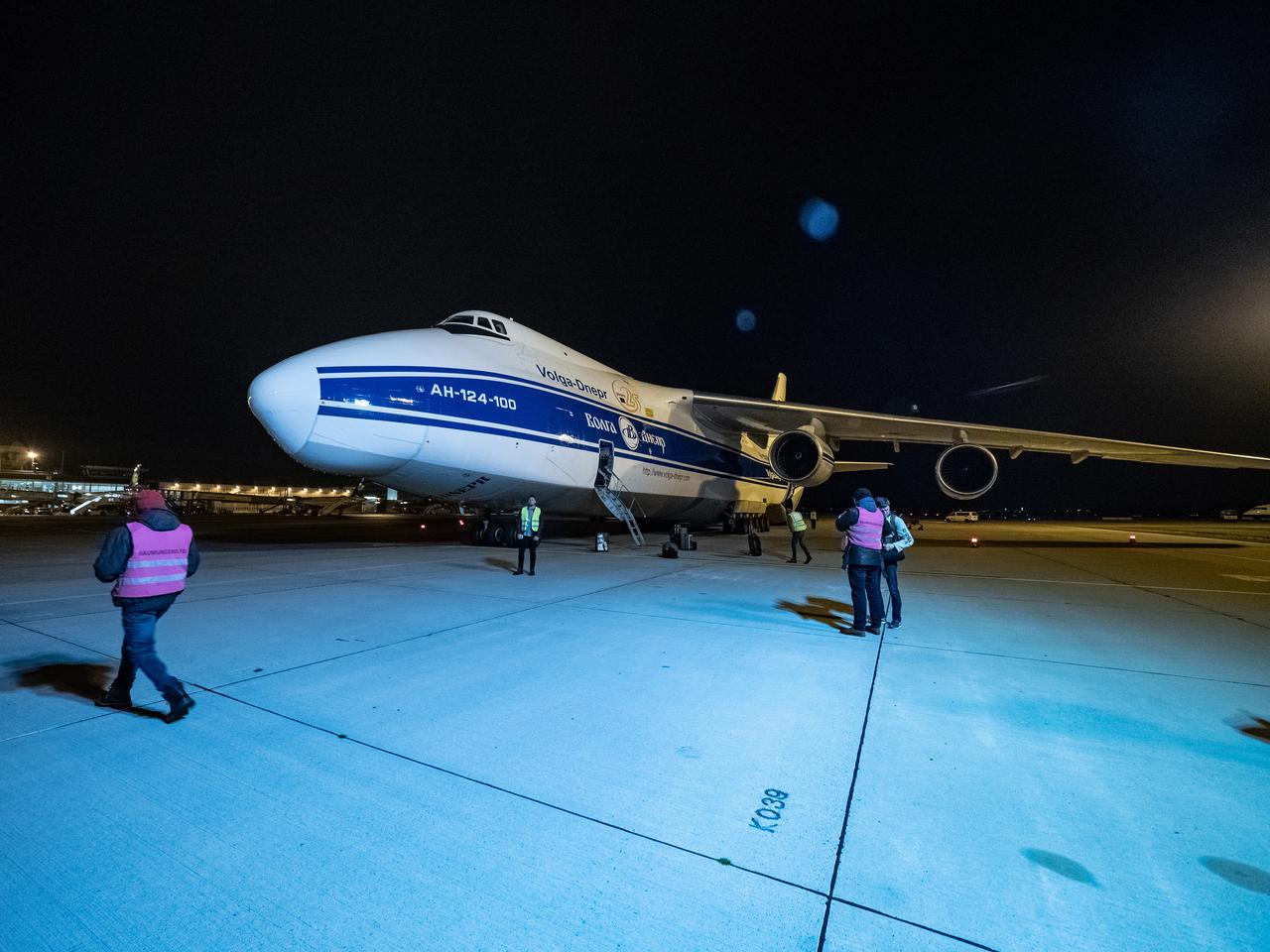 Orion's European Service Module is loaded on the Antonov airplane in Bremen, Germany on Nov. 5, 2018 for transport to Kennedy Space Center...For the first time, NASA will use a European-built system as a critical element to power an American spacecraft, extending the international cooperation of the International Space Station into deep space. The European Service Module is a unique collaboration across space agencies and industry including ESA’s prime contractor, Airbus, and 10 European countries. The completion of service module work in Europe and shipment to Kennedy signifies a major milestone toward NASA’s human deep space exploration missions to the Moon and beyond.