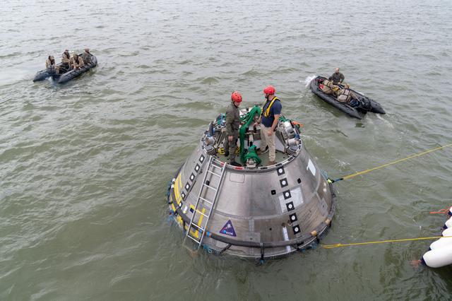 NASA image: Orion's Crew Module Uprighting System Test