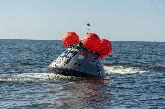 NASA image: Orion's Crew Module Uprighting System Test