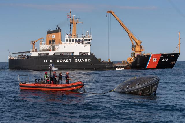 NASA image: Orion's Crew Module Uprighting System Test