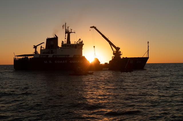 NASA image: Orion's Crew Module Uprighting System Test