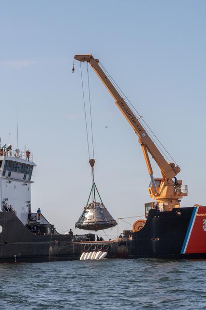 NASA image: Orion's Crew Module Uprighting System Test