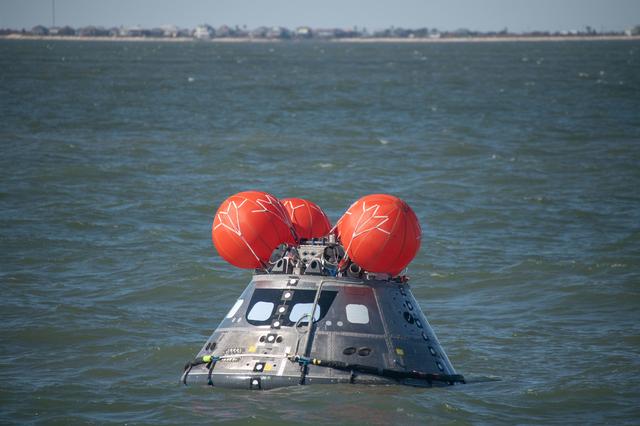 NASA image: Orion's Crew Module Uprighting System Test