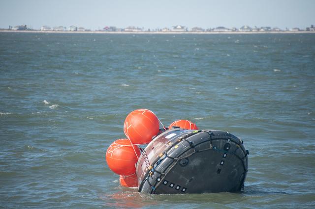 NASA image: Orion's Crew Module Uprighting System Test