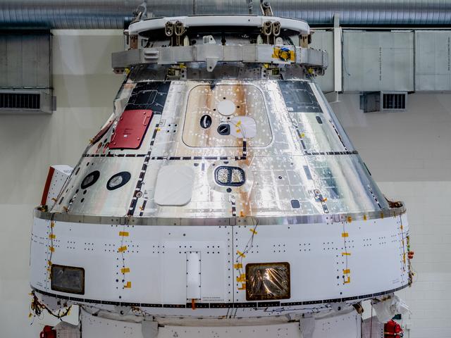 NASA image: Orion Moved from Assembly Stand Ahead of Shipment to Ohio for Te