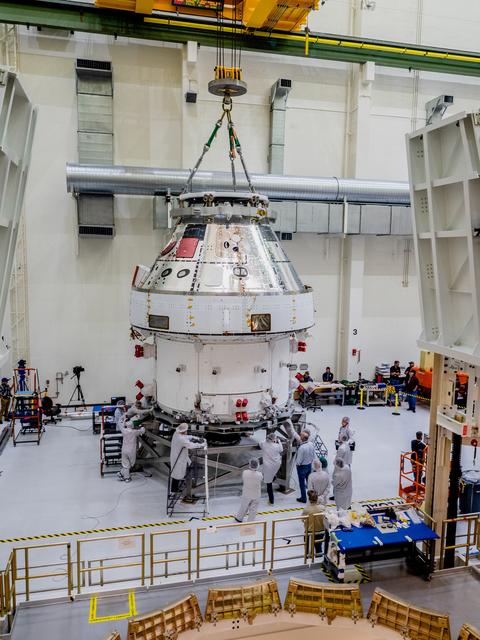 NASA image: Orion Moved from Assembly Stand Ahead of Shipment to Ohio for Te