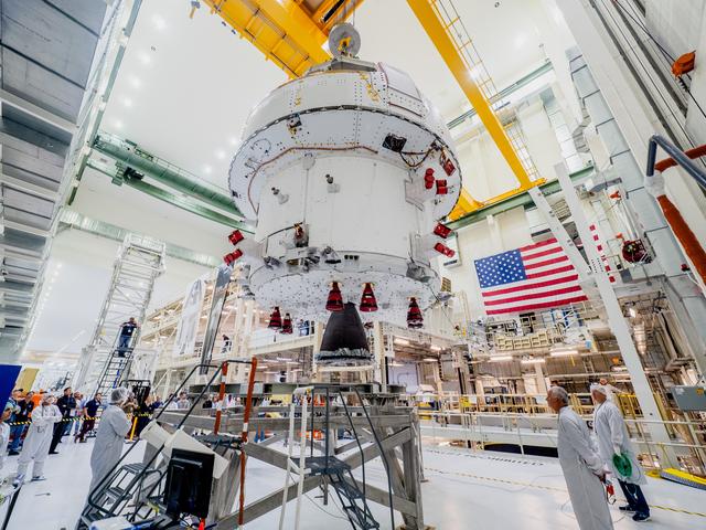 NASA image: Orion Moved from Assembly Stand Ahead of Shipment to Ohio for Te