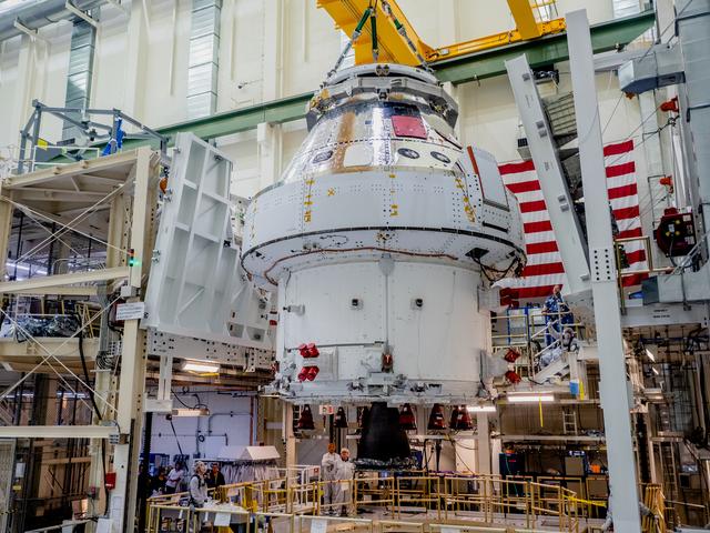 NASA image: Orion Moved from Assembly Stand Ahead of Shipment to Ohio for Te