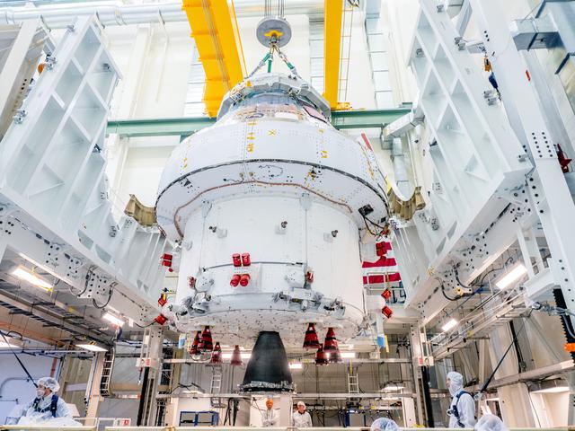 NASA image: Orion Moved from Assembly Stand Ahead of Shipment to Ohio for Te