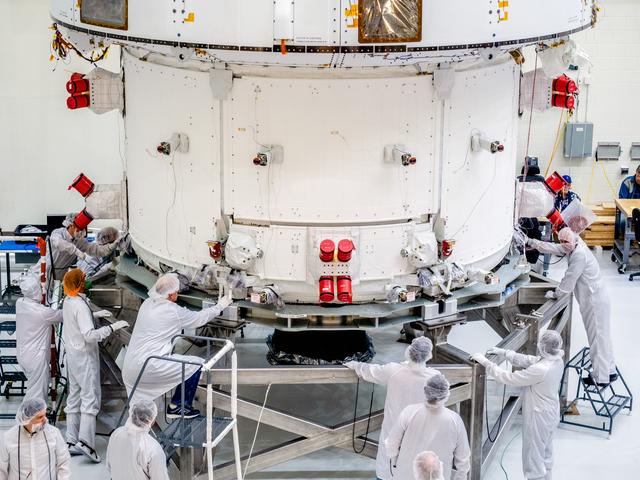 NASA image: Orion Moved from Assembly Stand Ahead of Shipment to Ohio for Te