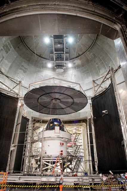 Orion environmental testing at Plum Brook