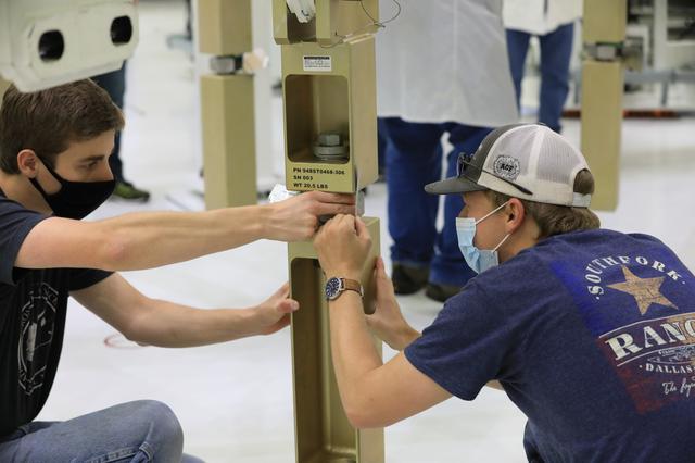 NASA image: Orion Spacecraft Adapter (SA) Cone Install