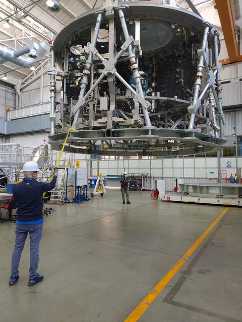 NASA image: Artemis III Service Module Structure ready to ship