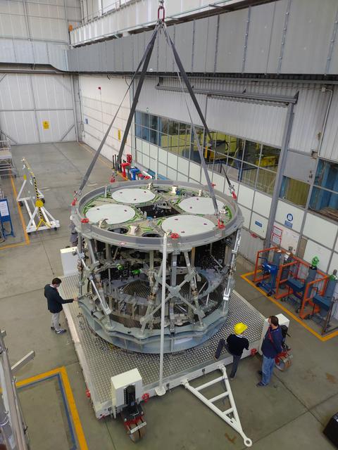 NASA image: Artemis III Service Module Structure ready to ship