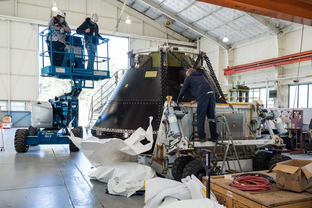 NASA image: Orion Structural Test Article arrives at Langley