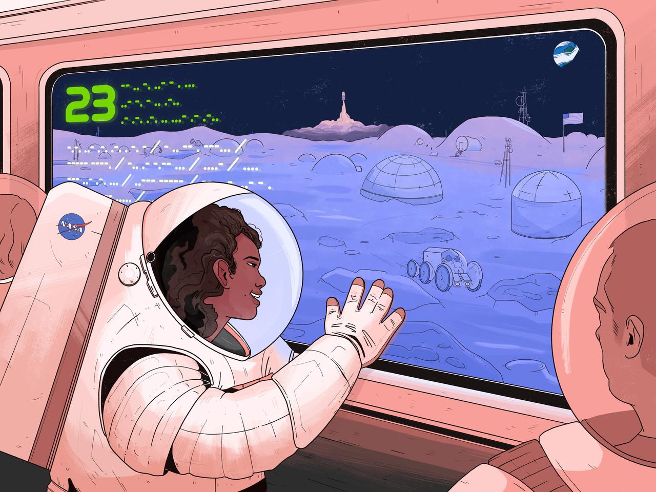 With Artemis, NASA is going back to the Moon. And we want you to come along!..You Are Going, illustrated by former NASA intern Shane Tolentino, shares a glimpse into future Artemis missions. Learn all about the elements that will help make Artemis possible: the powerful Space Launch System rocket, the Orion spacecraft, the Gateway, and so much more.