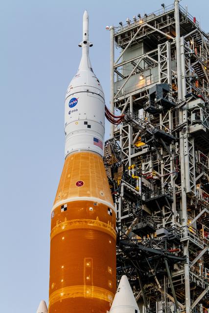 NASA image: Artemis I stack rolls out to the launch pad