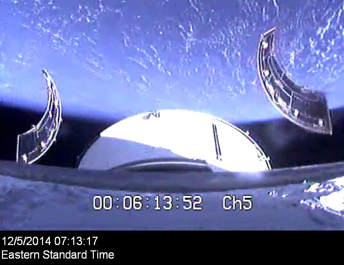 NASA image: Service module panels separate