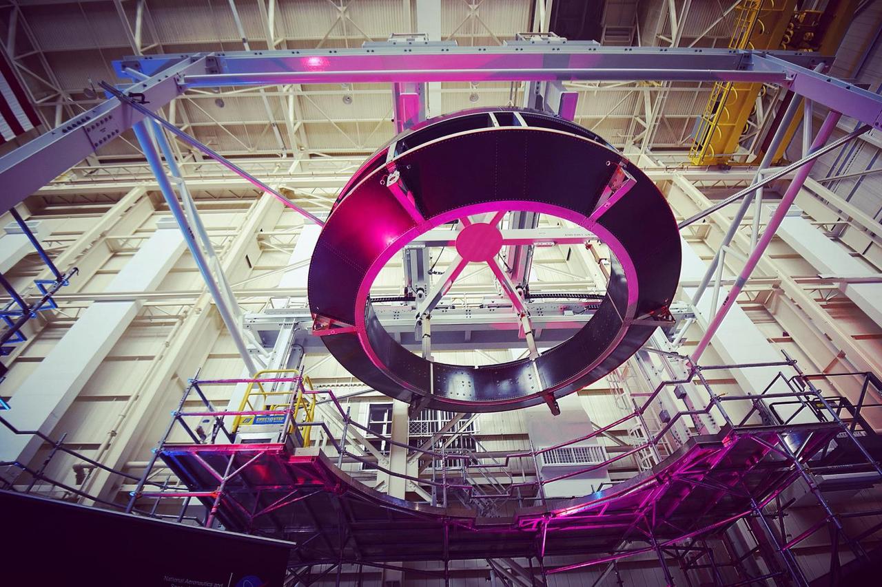 The European Service Module Structural Test Article at the Space Power Facility at NASA Glenn Research Center's Neil A. Armstrong Test Facility (formerly Plum Brook Station) on Nov. 30, 2015.