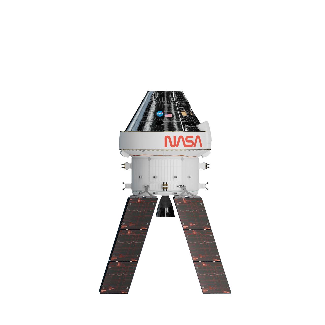 Artist's rendering of the Orion Artemis I spacecraft.