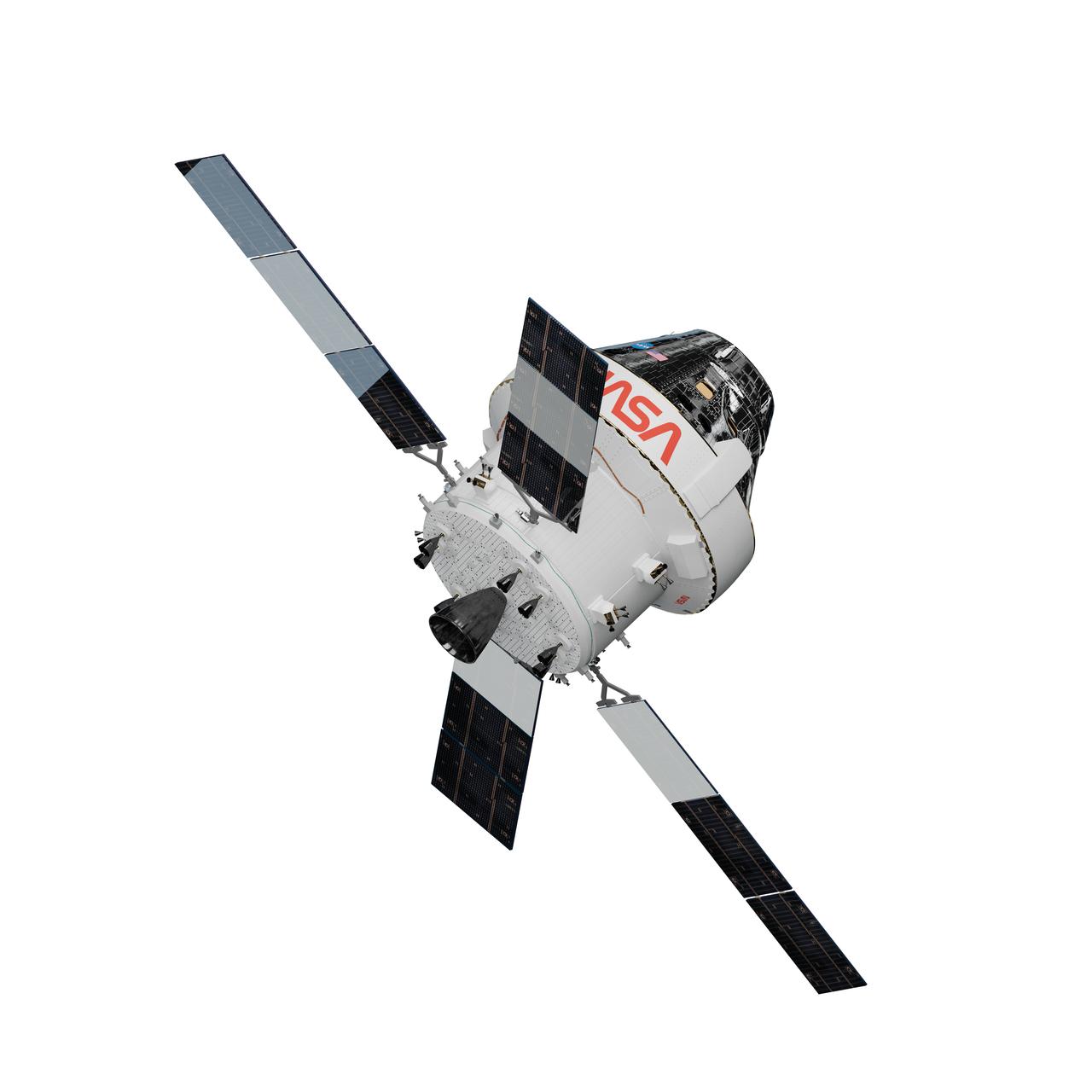 Artist's rendering of the Orion Artemis I spacecraft.