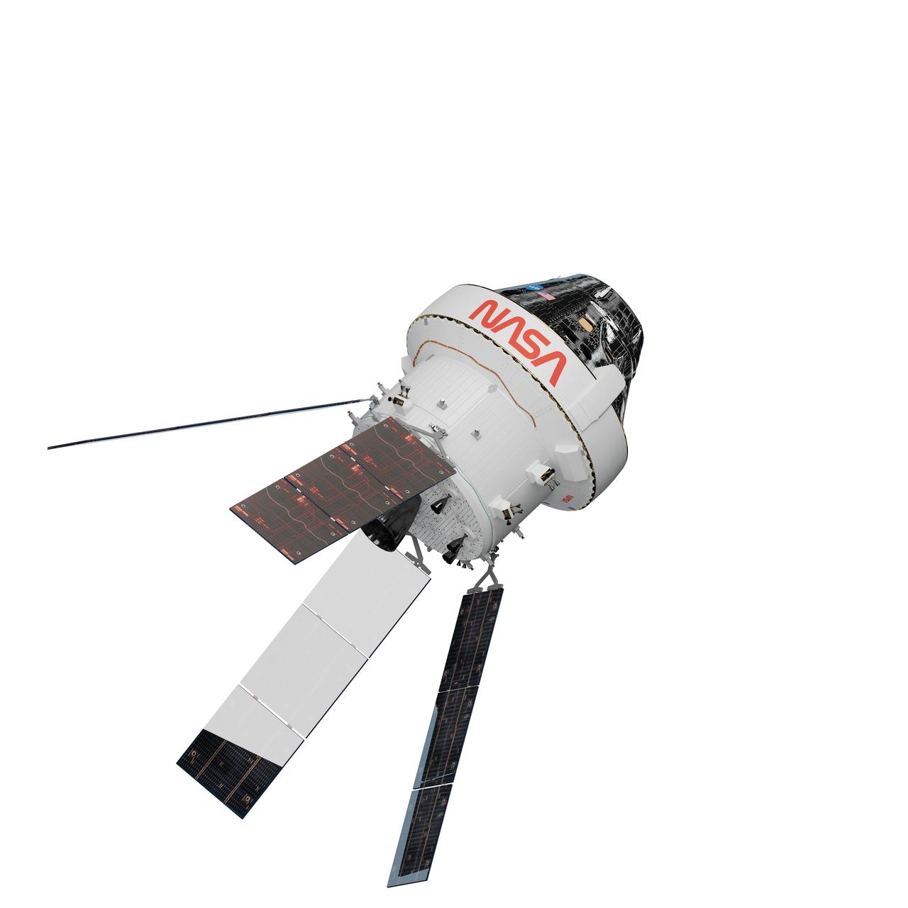 Artist's rendering of the Orion Artemis I spacecraft.