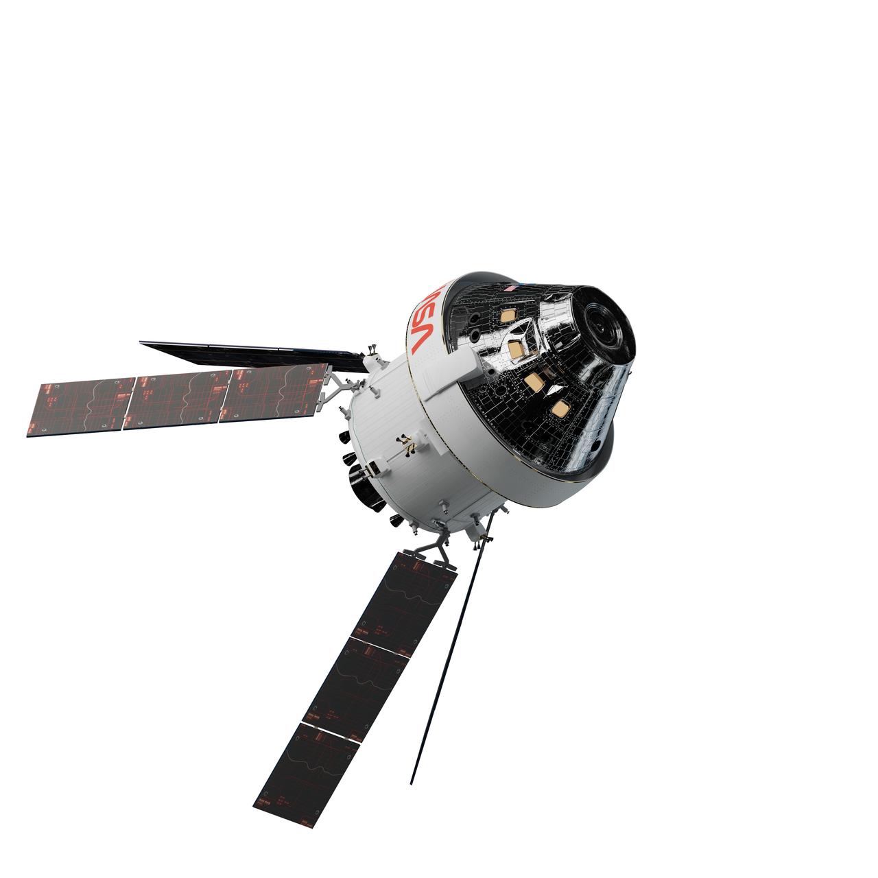 Artist's rendering of the Orion Artemis I spacecraft.