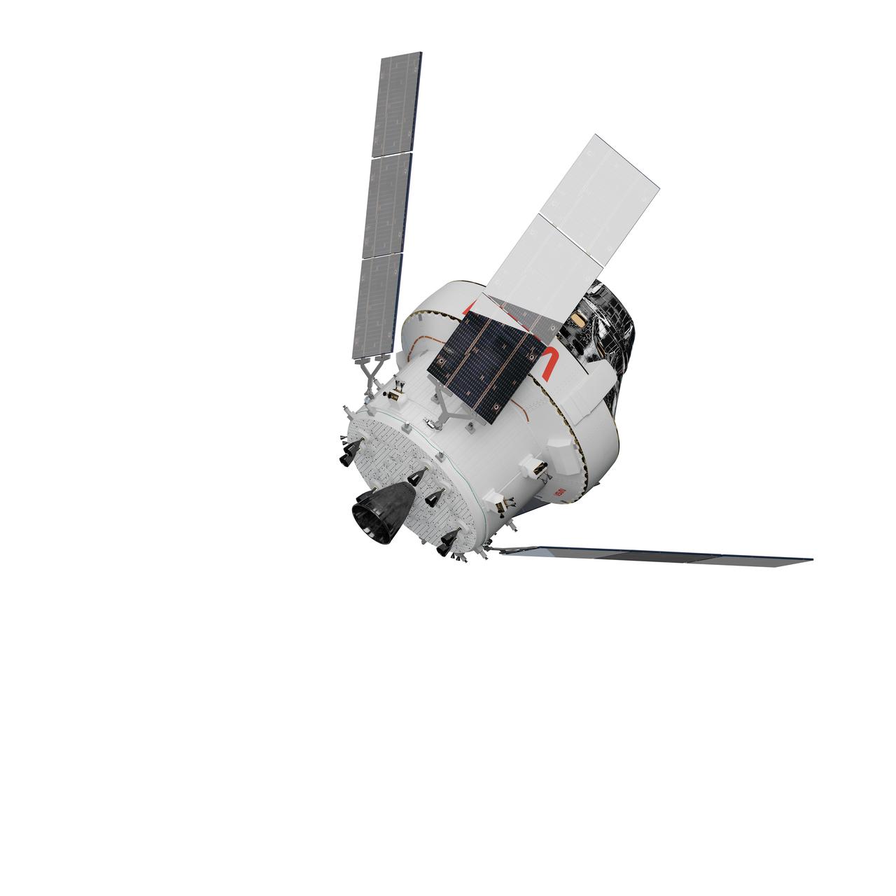 Artist's rendering of the Orion Artemis I spacecraft.