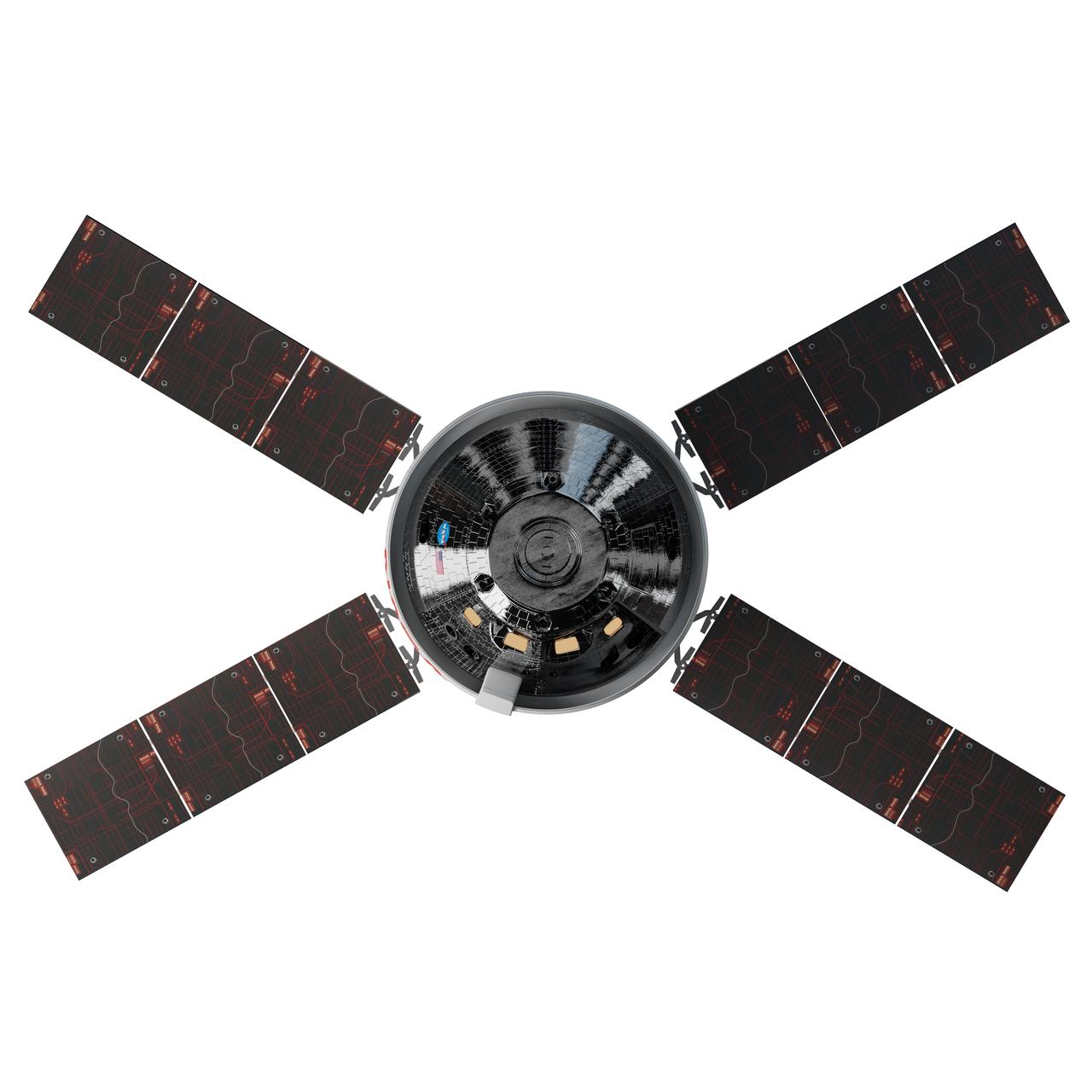 Artist's rendering of the Orion Artemis I spacecraft.