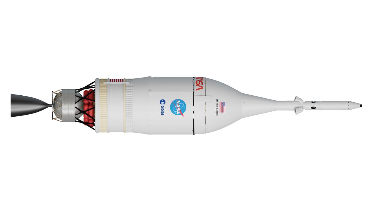 Artist's rendering of the Orion Artemis I spacecraft.