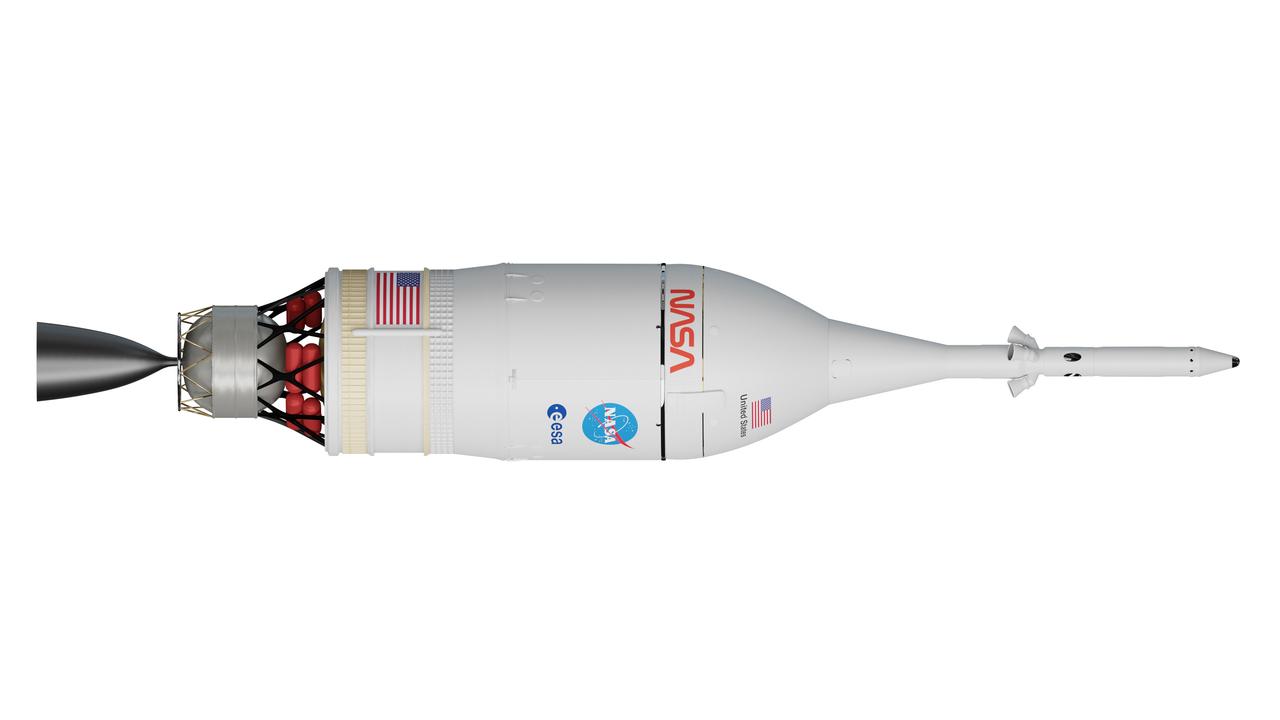 Artist's rendering of the Orion Artemis I spacecraft.