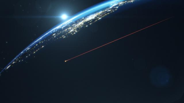 NASA image: Artemis I artist's concept - reentry