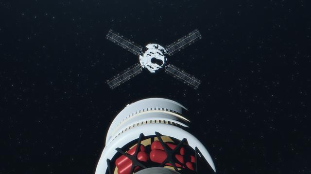 NASA image: Artemis I artist's concep - upper stage separation