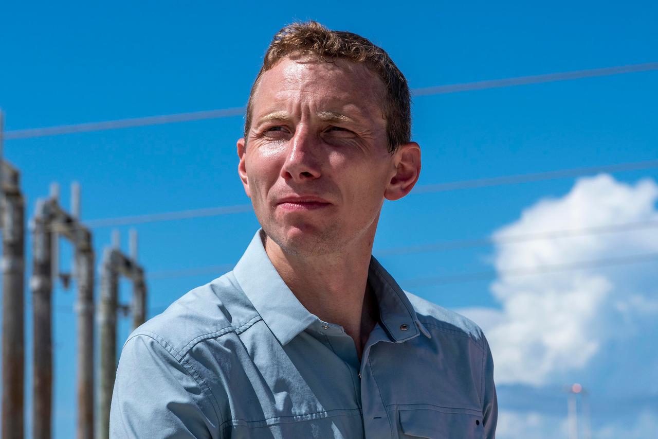 jsc2022e065082 (Aug. 8, 2022) --- Pilot Warren "Woody" Hoburg from NASA of the SpaceX Crew-6 mission is pictured during a training session at the Kennedy Space Center's Launch Pad 39A in Florida. Credit: SpaceX
