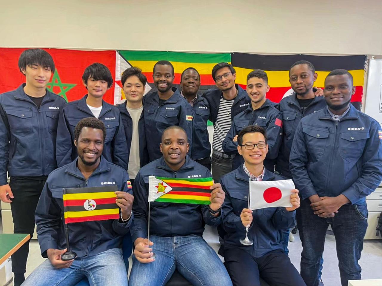 jsc2022e072953 (9/16/2022) --- BIRDS-5 is a constellation of two 1U CubeSats and one 2U CubeSat developed by Uganda, Zimbabwe, and Japan that will be deployed from the space station. The students from Uganda and Zimbabwe that developed these CubeSats are launching the first satellites for their respective countries. Image courtesy of BIRDS-5.