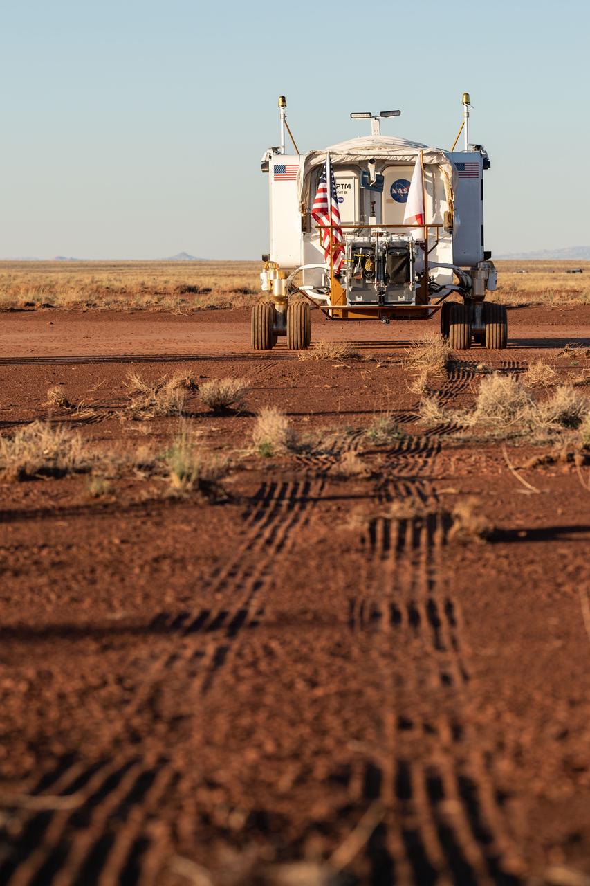 The Desert Research and Technology Studies (DesertRATS) is one of NASA’s analog missions to test hardware and operational scenarios in a remote environment with geographic similarities to the Moon and Mars. In October 2022, NASA evaluated rover design and operations, communications with the Mission Control Center and a Science Evaluation Room at NASA’s Johnson Space Center in Houston. A key element of the DesertRATS analog is the pressurized rover, a capability that is planned for astronaut surface exploration at the Moon and Mars. NASA has a study agreement with the Japan Aerospace Exploration Agency (JAXA) for development of the Artemis pressurized rover, and JAXA representatives  joined NASA at DesertRATS.