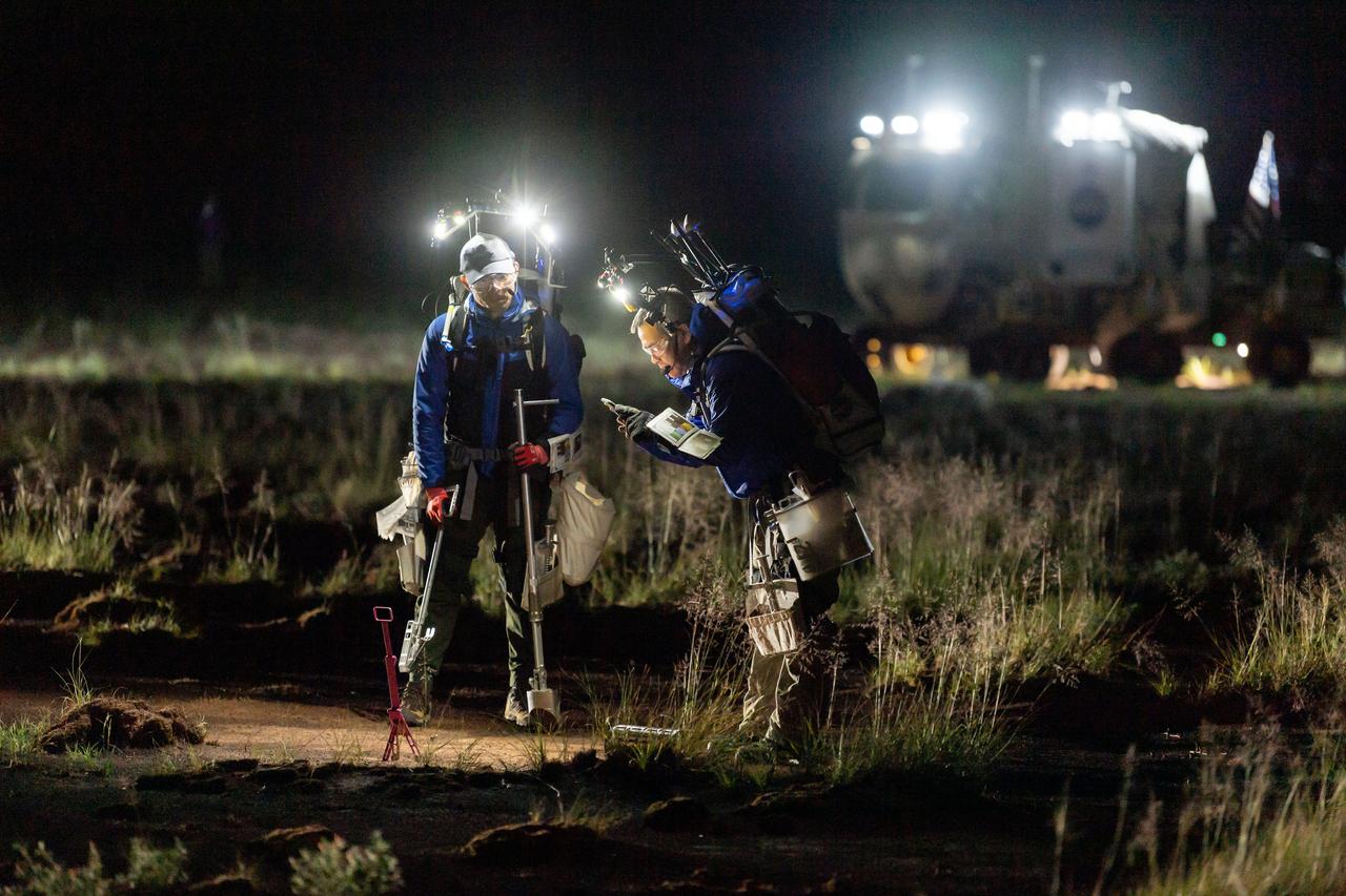 The Desert Research and Technology Studies (DesertRATS) is one of NASA’s analog missions to test hardware and operational scenarios in a remote environment with geographic similarities to the Moon and Mars. In October 2022, NASA evaluated rover design and operations, communications with the Mission Control Center and a Science Evaluation Room at NASA’s Johnson Space Center in Houston. A key element of the DesertRATS analog is the pressurized rover, a capability that is planned for astronaut surface exploration at the Moon and Mars. NASA has a study agreement with the Japan Aerospace Exploration Agency (JAXA) for development of the Artemis pressurized rover, and JAXA representatives  joined NASA at DesertRATS.