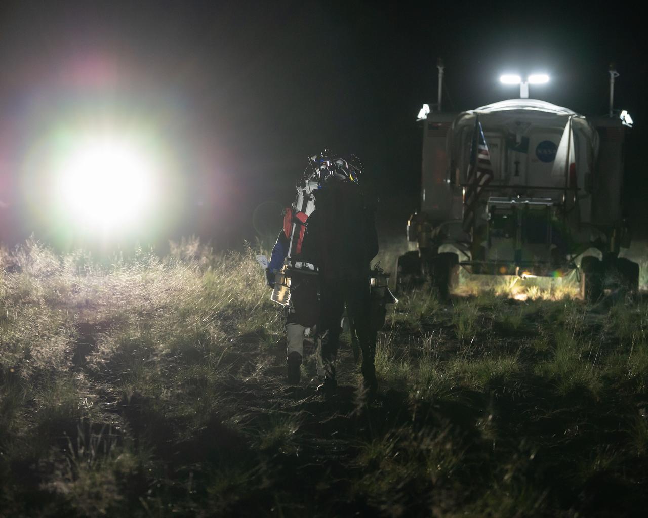 The Desert Research and Technology Studies (DesertRATS) is one of NASA’s analog missions to test hardware and operational scenarios in a remote environment with geographic similarities to the Moon and Mars. In October 2022, NASA evaluated rover design and operations, communications with the Mission Control Center and a Science Evaluation Room at NASA’s Johnson Space Center in Houston. A key element of the DesertRATS analog is the pressurized rover, a capability that is planned for astronaut surface exploration at the Moon and Mars. NASA has a study agreement with the Japan Aerospace Exploration Agency (JAXA) for development of the Artemis pressurized rover, and JAXA representatives  joined NASA at DesertRATS.