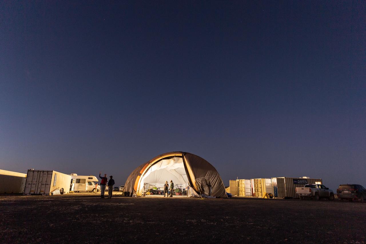 The Desert Research and Technology Studies (DesertRATS) is one of NASA’s analog missions to test hardware and operational scenarios in a remote environment with geographic similarities to the Moon and Mars. In October 2022, NASA evaluated rover design and operations, communications with the Mission Control Center and a Science Evaluation Room at NASA’s Johnson Space Center in Houston. A key element of the DesertRATS analog is the pressurized rover, a capability that is planned for astronaut surface exploration at the Moon and Mars. NASA has a study agreement with the Japan Aerospace Exploration Agency (JAXA) for development of the Artemis pressurized rover, and JAXA representatives  joined NASA at DesertRATS.