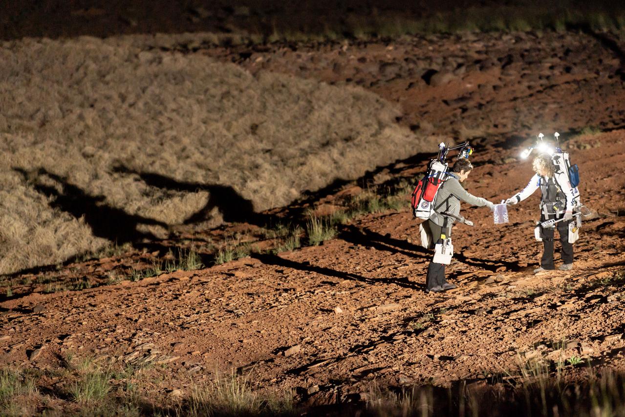 The Desert Research and Technology Studies (DesertRATS) is one of NASA’s analog missions to test hardware and operational scenarios in a remote environment with geographic similarities to the Moon and Mars. In October 2022, NASA evaluated rover design and operations, communications with the Mission Control Center and a Science Evaluation Room at NASA’s Johnson Space Center in Houston. A key element of the DesertRATS analog is the pressurized rover, a capability that is planned for astronaut surface exploration at the Moon and Mars. NASA has a study agreement with the Japan Aerospace Exploration Agency (JAXA) for development of the Artemis pressurized rover, and JAXA representatives  joined NASA at DesertRATS.