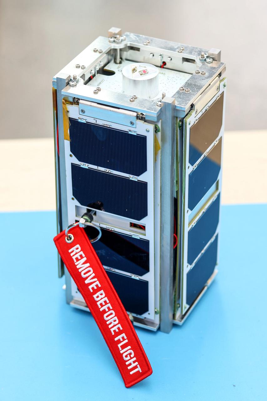 jsc2022e084487 (6/8/2022) --- A preflight image image of the Low Orbit Reconnaissance Imagery Satellite (LORIS) CubeSat. Image courtesy of Dalhousie University, Nova Scotia, Canada.