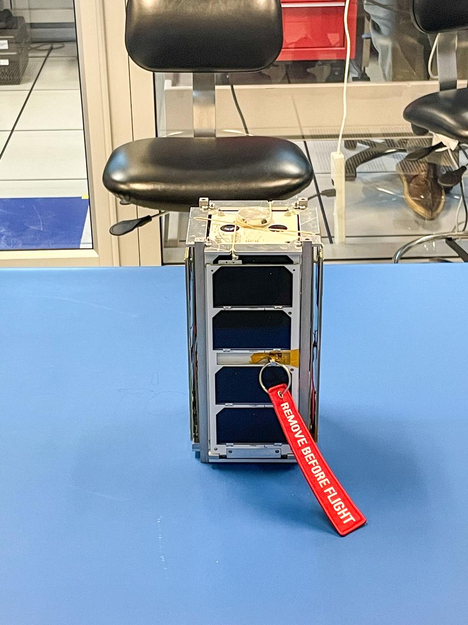 jsc2022e084490 (6/27/2022) --- A prefligjt image of the Low Orbit Reconnaissance Imagery Satellite (LORIS) CubeSat. Image courtesy of Dalhousie University, Nova Scotia, Canada.