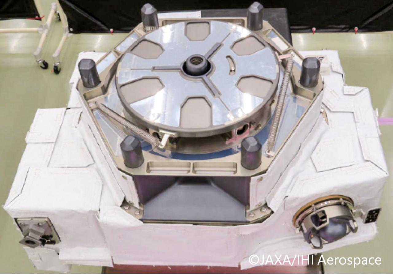 jsc2023e031747 (6/7/2023) --- Preflight image of IVA-replaceable Small Exposed Experiment Platform 3B (i-SEEP3B) shows the payload interface unit (PIU) side. Image courtesy of JAXA and IHI-Aerospace.