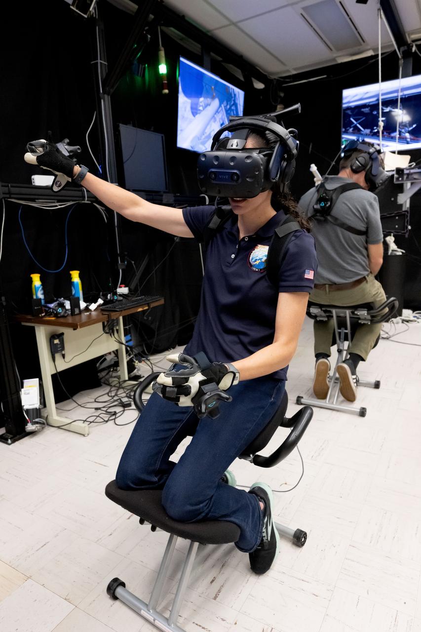 Work Request Description: Photographic coverage of Crew-7 astronauts Jasmin Moghbeli, Andreas Mogensen, Satoshi Furukawa and cosmonaut Konstantin Borisov during during VR Training
