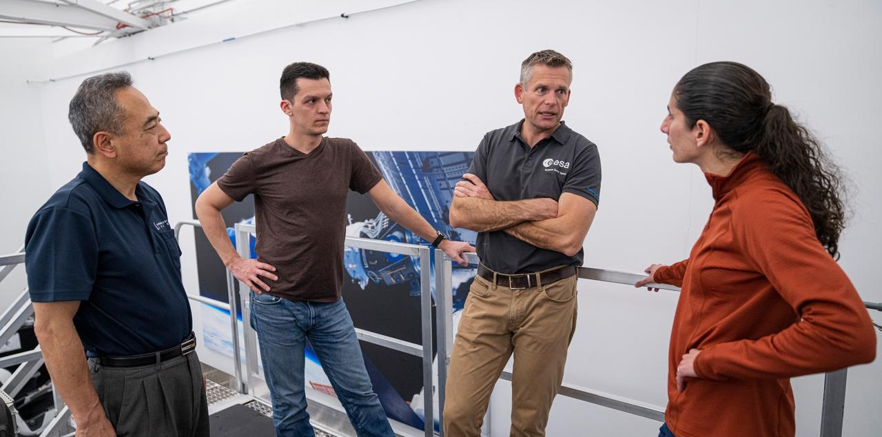 NASA's SpaceX Crew-7 is photographed at SpaceX in Hawthorne, California during a training session. Imagery provided by SpaceX.