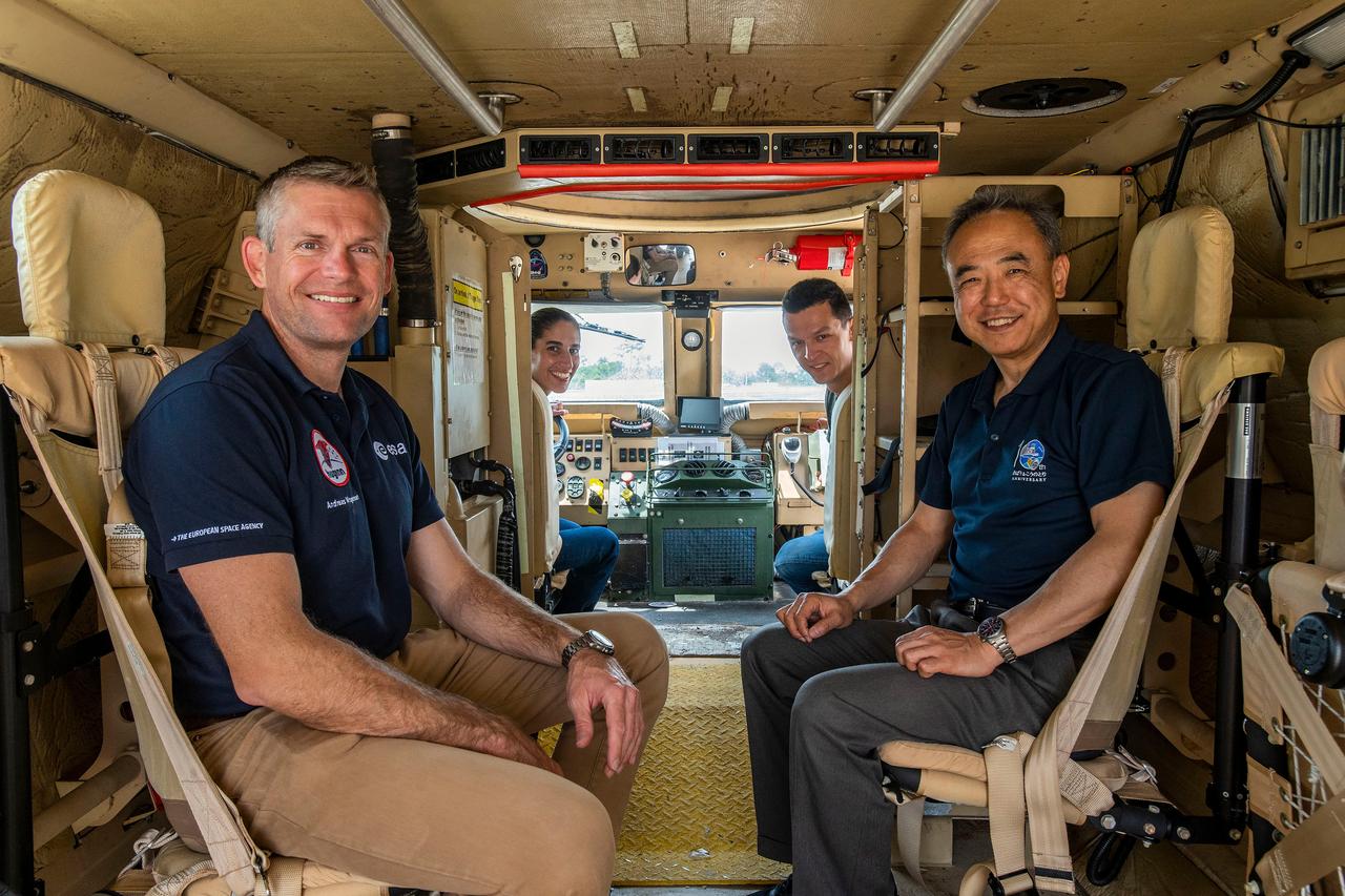 NASA's SpaceX Crew-7 crew traveled to SpaceX facilities at NASA's Kennedy Space Center in Florida to train for their mission to the International Space Station. Imagery provided by SpaceX.